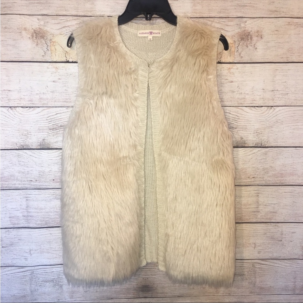 Altar’d State Faux Fur Sweater Vest